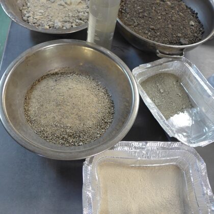 Composition of the cement-bound recycling mixture